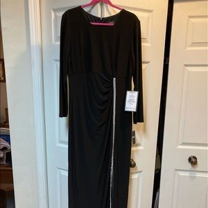 MSK Macy’s black formal party dress with elegant sparkle